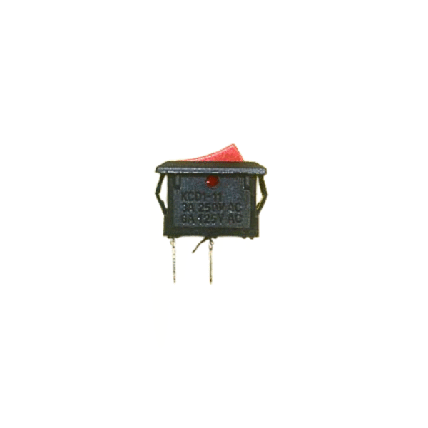 2-Pin SPST ON-OFF Mini Rocker Switch | 2A 250V AC | Durable Small Rocker Switch for DIY & Electronics Projects