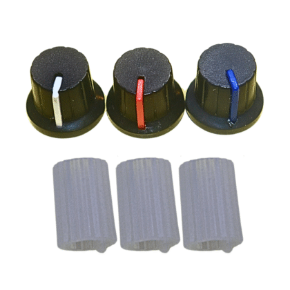 21x16mm Potentiometer Volume Control Rotary Knob with Knurled Adapter – Durable, Easy Grip, Universal Fit