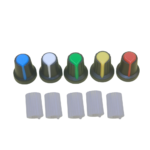 Coloured Potentiometer (Volume) Control Knob with Knurled Adapter | Durable & Easy Grip for Audio, Amplifier, and DIY Projects