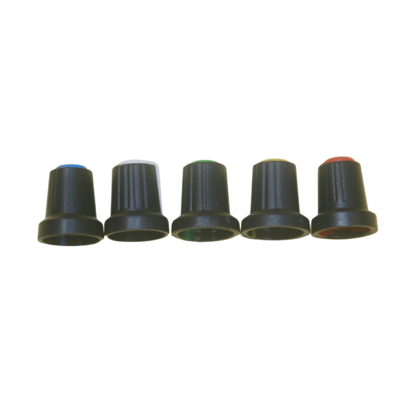 Coloured Potentiometer (Volume) Control Knob with Knurled Adapter | Durable & Easy Grip for Audio, Amplifier, and DIY Projects