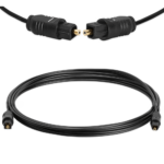 Digital to Analog Audio Converter with Toslink Optical Cable & Power Adapter