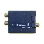Digital to Analog Audio Converter with Toslink Optical Cable & Power Adapter