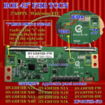 HV430FHB 43" BOE Universal Tcon Board with VESA/JEIDA & CKV Line Jumper – Supports 12 Display Models HV430FHB-N10 to HV430FHB-R00