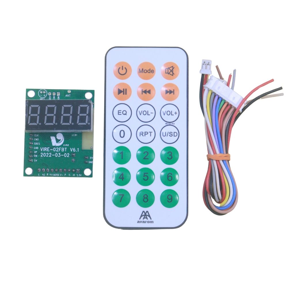VIRE Square Shape Bluetooth Module with Big Display – High-Quality Audio Receiver for DIY Speakers, Amplifiers & Home Audio Systems 1 VIRE Square Shape Bluetooth Module with Big Display