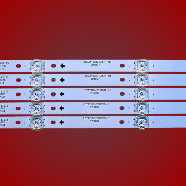 VU 55 Inch LED TV Backlight Strip | 3V 10 LEDs 41.5cm Lens 4K Type | 5 Pcs Set for Repair & Replacement