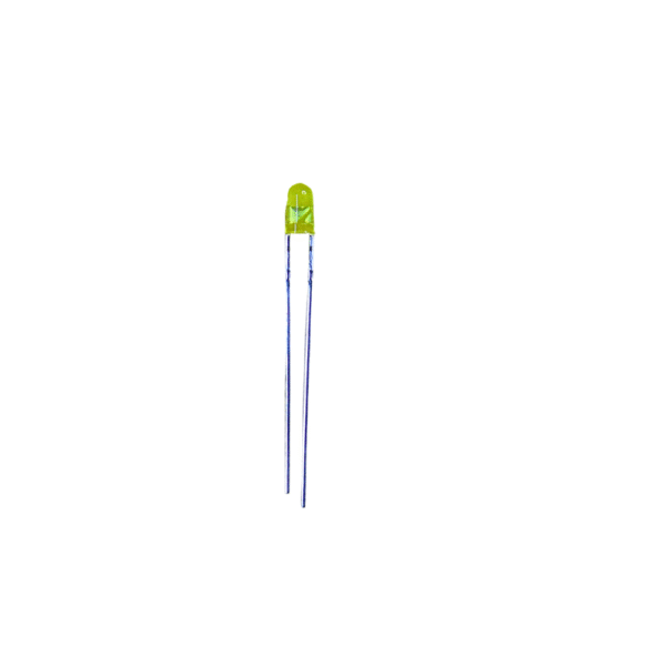 3mm Yellow LED Round Shape – Pack of 100