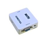 HDMI to VGA Converter with Audio Output (3.5mm Jack) | Full HD 1080p Adapter for Monitor, Projector, TV