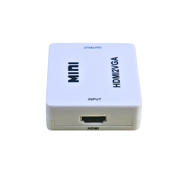 HDMI to VGA Converter with Audio Output (3.5mm Jack) | Full HD 1080p Adapter for Monitor, Projector, TV