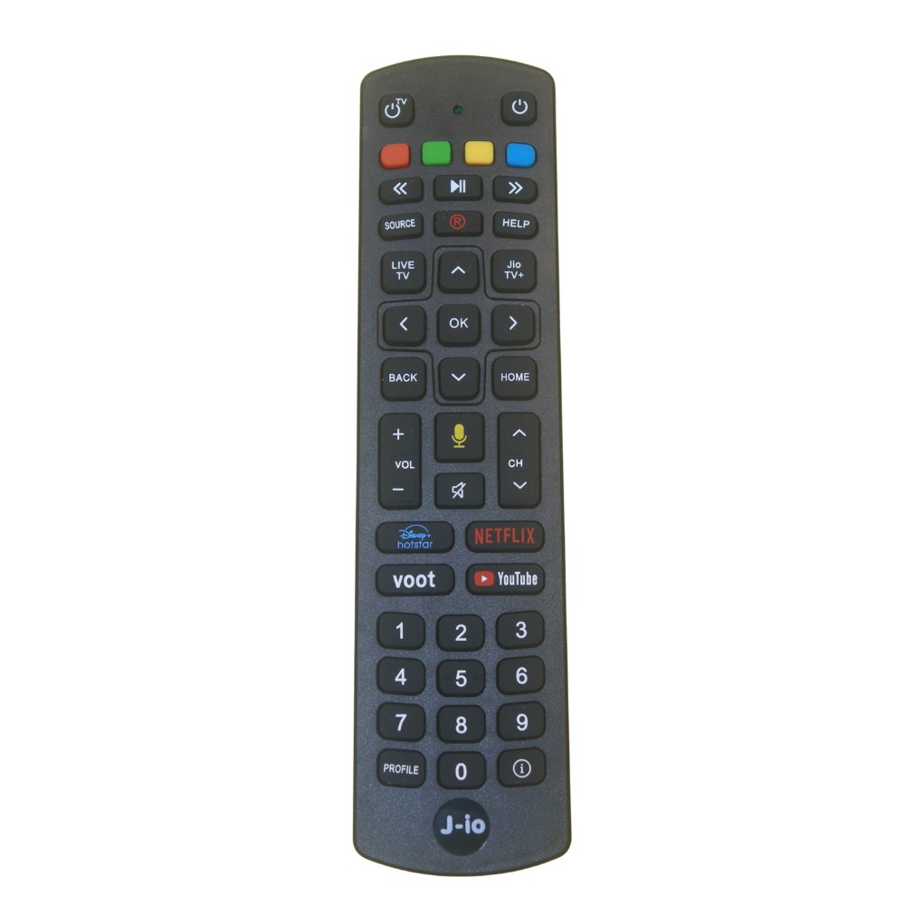 Jio Set Top Box Remote with Voice Controll features – Long Lasting, Durable 1 Jio Set Top Box Remote with Voice Controll features – Long Lasting, Durable