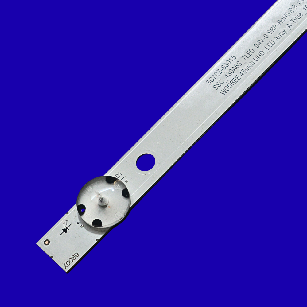 LG 43 Inch LED TV Backlight Strips (7LED Each) – Model LC43490063A 3pcs Set | Compatible with LG 43LJ510V, LC43490062A, LC43490064A, LC43490060A, 43UJ65_UHD_A/B, LC43490058A, LC43490059A 2 LG 43 Inch LED TV Backlight Strips (7LED Each) – Model LC43490063A