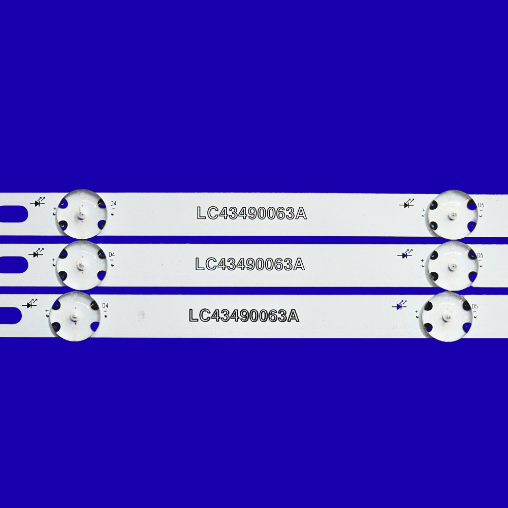 LG 43 Inch LED TV Backlight Strips (7LED Each) – Model LC43490063A 3pcs Set | Compatible with LG 43LJ510V, LC43490062A, LC43490064A, LC43490060A, 43UJ65_UHD_A/B, LC43490058A, LC43490059A 5 LG 43 Inch LED TV Backlight Strips (7LED Each) – Model LC43490063A