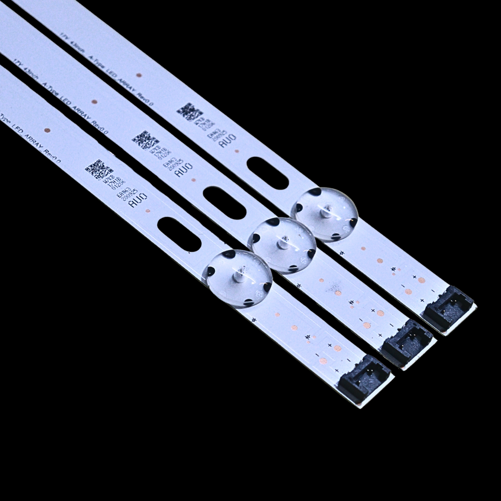 LG 43 inch Backlight Strip 7Led 3v Black Connector 32.5 inch lenth (3pcs Set) 1 LG 43 inch Backlight Strip 7Led 3v Black Connector 32.5 inch lenth (3pcs Set)