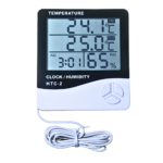 HTC-2 Digital Alarm Clock with Temparature and Humidity Meter
