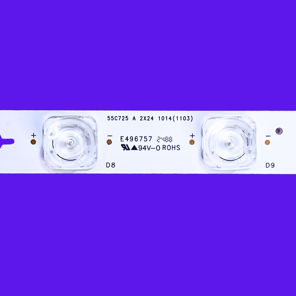 55C725 Backlight Strips for 55 inch LED TV 2X12LED A & 2x14LED B 4pcs Set 5 55C725 Backlight Strips for 55 inch LED TV 2X12LED A & 2x14LED B 4pcs Set