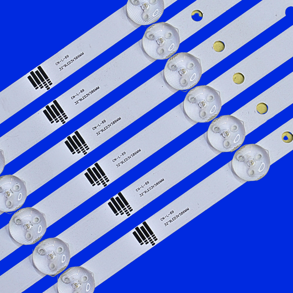 9 LED Curved Backlight Strips for SAMSUNG 32 inch LED TV 3V 586MM (CNL69) - 2pcs set 6 9 LED Curved Backlight Strips for SAMSUNG 32 inch LED TV 3V 586MM (CNL69) - 2pcs set