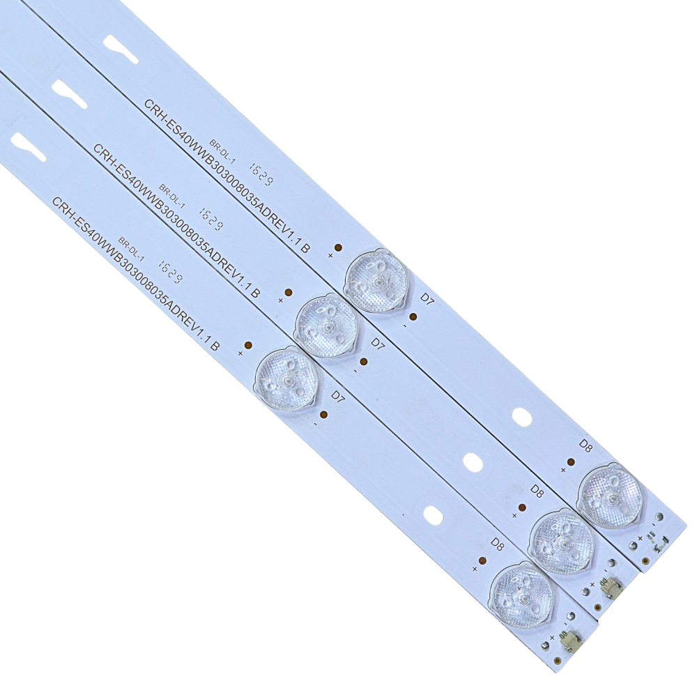 40 Inch LED TV Backlight Strips 8LED 3V 780mm (78cm) CRH-ES40WWB (CNL275) – Long Lasting & Reliable Replacement Strip 3 40 Inch LED TV Backlight Strips 8LED 3V 780mm (78cm) CRH-ES40WWB (CNL275)