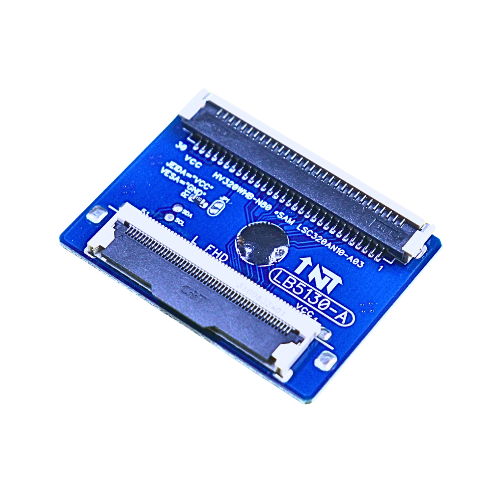 LB5130-A 51 Pin LG FHD To 30 Pin Samsung HD LVDS Conversion board FFC to FFC Connection 5 LB5130-A 51 Pin LG FHD to 30 Pin Samsung HD LVDS Conversion Board