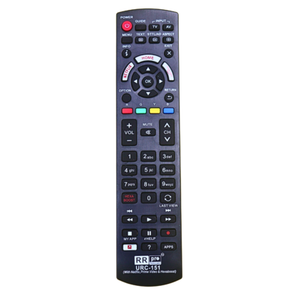 Panasonic Smart LED TV Remote URC-151 with NETFLIX, Prime Video & Hexa Boost