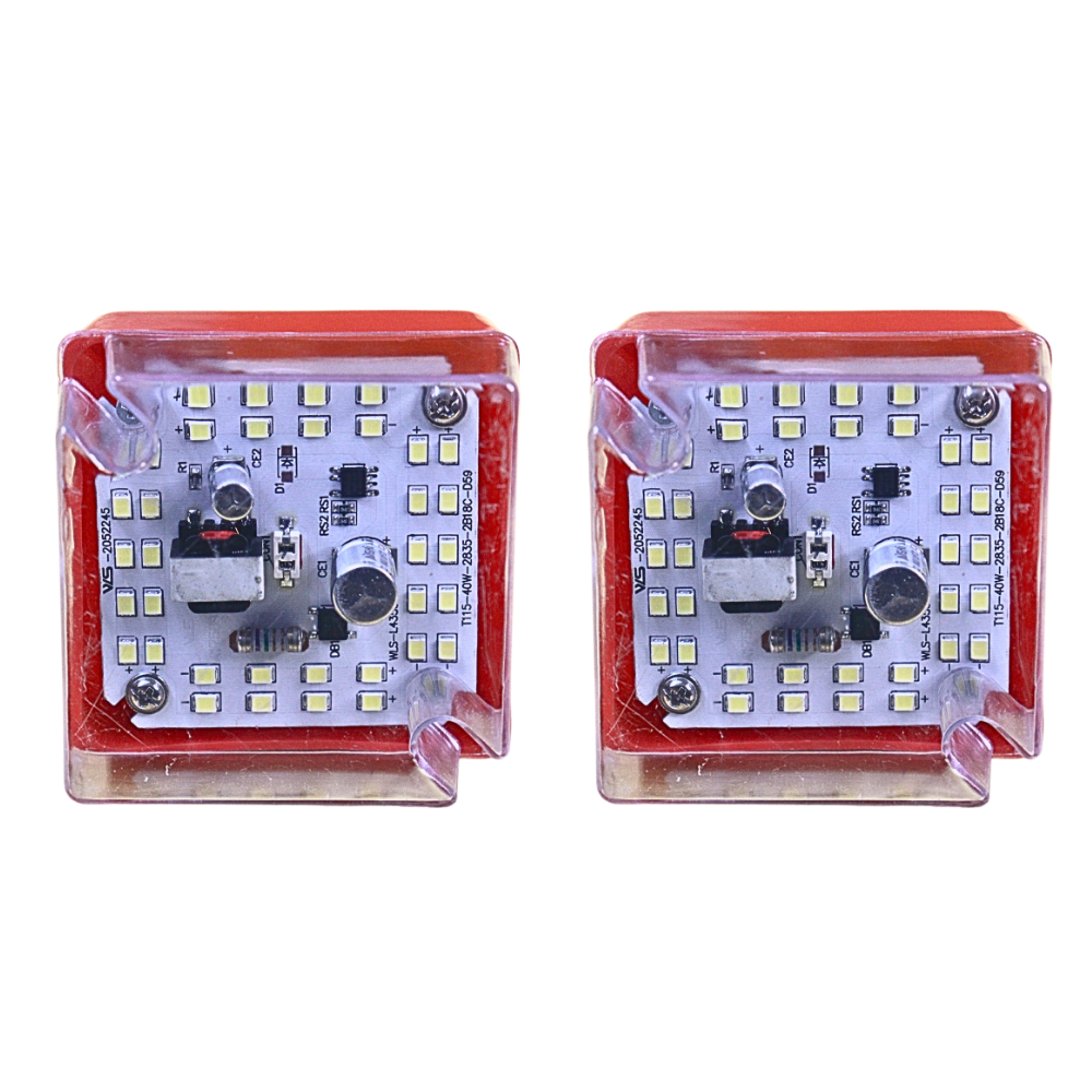 40W LED Bulb High Brightness & Modern Looking | White Light Output | Stylish Multi-Color Housing Design | Pack of 2 1 40W LED Bulb High Brightness & Modern Looking