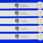 42 Inch Panasonic LED TV Backlight Strips Set 5pcs 4LED 3V 431mm and 5pcs 4LED 3V 425mm total 5pair 10pcs set (CNL428)