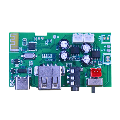 AT110 Bluetooth Audio Amplifier Board with Type-C | USB, TF Card, AUX, Mic Support (5V)