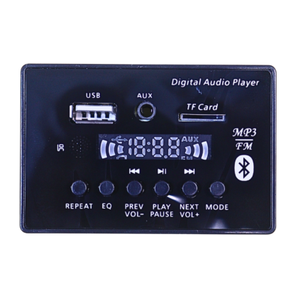 Ahuja Amplifier Bluetooth Digital Audio Player Panel with USB, TF Card, AUX, FM & MP3 Support | LED Display | Remote Control Included