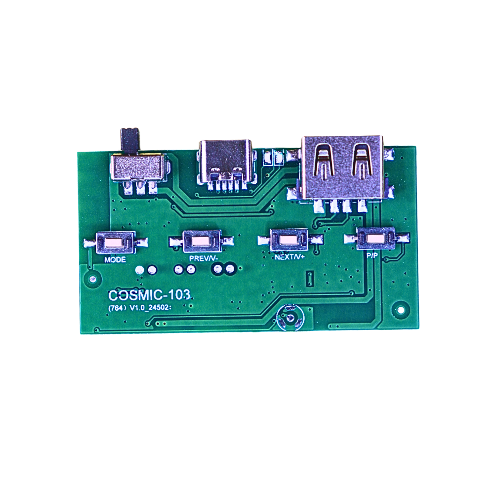 COSMIC-103 Bluetooth Audio Amplifier Board with USB, Type-C & TF Card Support 2 COSMIC-103 Bluetooth Audio Amplifier Board | Wireless Audio Decoder Module | USB, Type-C Charging, TF Card MP3 Player | DIY Speaker & Amplifier Project Board