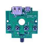 COSMIC-105 / AT105 Bluetooth Audio Amplifier Board with USB, TF Card, AUX, Volume Control & Button Panel for DIY Speaker System
