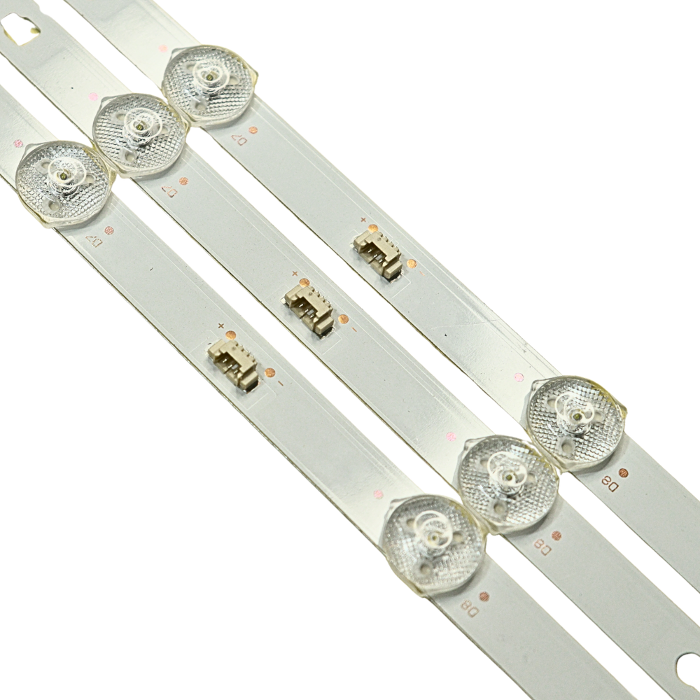 LED42D11-ZC52AG-02 11S1P 11LED 3V 813mm Backlight Strips for 42 inch and 43 inch LED TV - 3pcs Set (CNL127) 5 LED42D11-ZC52AG-02 11S1P 11LED 3V 813MM LED TV Backlight Strip for 42 Inch & 43 Inch TVs | CNL127 | High Brightness Replacement LED Strip