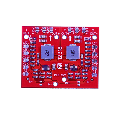 NT 12318 Dual Voltage Output Buck Converter Module | Adjustable Step-Down DC Power Supply | Dual Output Voltage Selection | 1.5V–5V | Max 3A