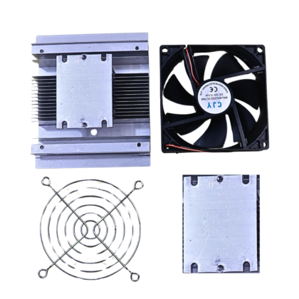 Peltier Project Making Thermoelectric Peltier Heatsink DIY Kit with Cooling Fan & Protective Grill for DIY Cooling Projects